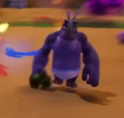 In Spyro Year of the Dragon, the Lost Fleet level features Rhynocs
