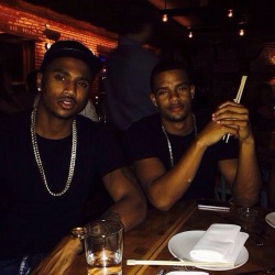 celebrixxxtiez:  God bless their mother..  Trey Songz and brother