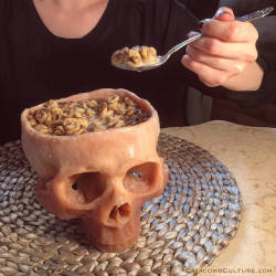 sosuperawesome:  Skull Bowls and Goblet / Pint Glass by Catacomb