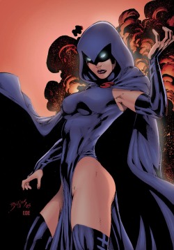 awesomecomicthings: Raven by Ed Benes