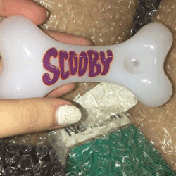 cannabistrippin:  my friend got this Scooby snack pipe in his