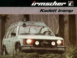 carsthatnevermadeit:  Irmscher Kadett Tramp, 1980. A jacked-up