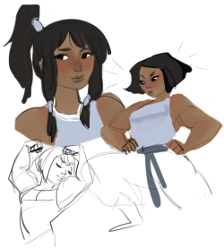 lesueurpeas:  i luv korra she is so cute & powerful ;; _