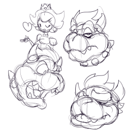 snappygrey: Been trying to learn how to draw Bowser.Turns out