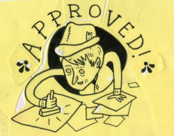 design for Adventure Time design approval stamp by Over the Garden