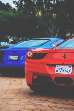 supercars-photography:  Audi & Ferrari by D. Coyne 