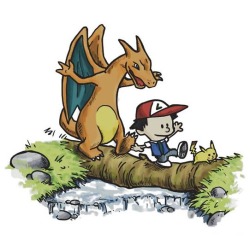 insanelygaming:  Calvin & Charizard T-shirts and stickers