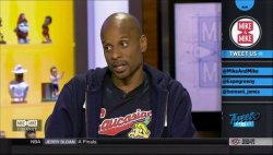 micdotcom:  Bomani Jones wore a shirt mocking the Cleveland Indians
