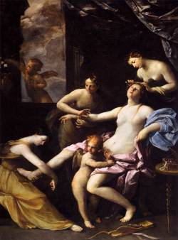sappho-embracing-art:  Guido Reni, The Toilet of Venus (1623)