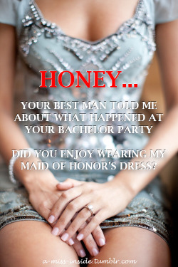 sissystagg:  a-miss-inside:  “Shush now… I just want you