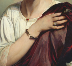 detailsofpaintings:  Anselm Feuerbach, Half-lenght Portrait of