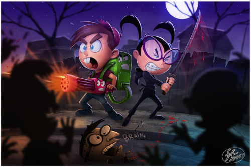 roninkairi:  dirtychandelier: Timmy and Tootie Halloween by 14-bis  Oh HELL YEAH!! 