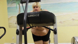 hotfattygirl: Watch me as I attempt to exercise on a treadmill.