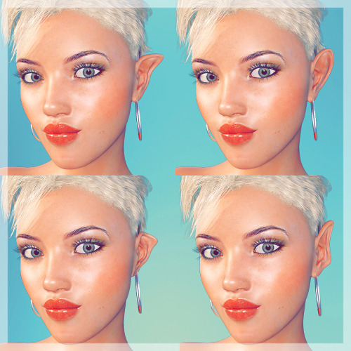 SynfulMindz has just come out with a great set of fantasy elf ears for your Genesis 3 Female!  	You get 8 custom ear morphs,  	Elves. Aliens or an underwater Siren, your imagination is limitless.  	Use them for the creation of commercial character designs