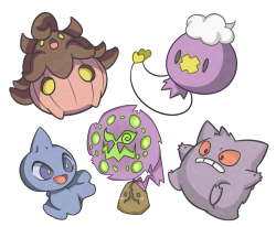 br00taldan:  ezeqquiel:  All the Ghost types I’ve drawn this