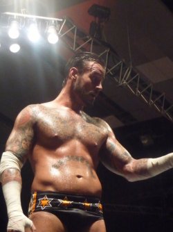 rwfan11: CM Punk- nice and sweaty ……. ‘YES’ PLEASE!…and