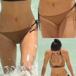 starprivate:  Cameltoe Queen Kendall Jenner in wet action  Kendall