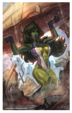 reiquintero:  SHE-HULK! This another character I wanted to give