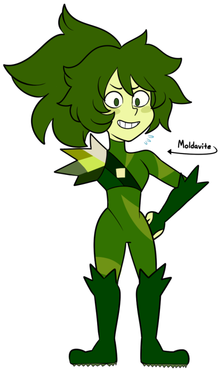 And heres a doodle of my cringe baby, Moldavite! I made her