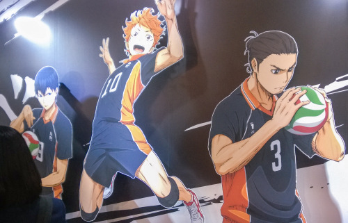 nimbus-cloud:  Went to the Haikyuu gengaten at Tokyo Skytree~ Â Man it was actually a really huge gallery (couldnâ€™t take pictures of the gallery portion, so enjoy the life-size cardboard cut-outs of your favorite volleyball nerds). Â  