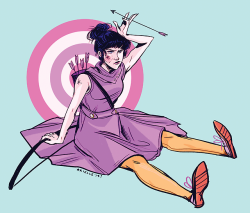 jovaline:  New dream job: dressing Kate Bishop.Coach Tour Dress: