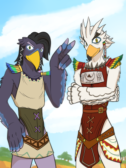 Teba and Harth - Breath of the Wild FanartUnderrated and underappreciated,