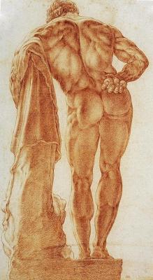 hadrian6: Hercules Farnese.  1591. Hendrick Goltzius. Dutch