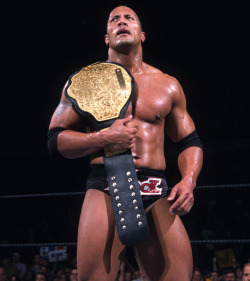 fishbulbsuplex:  WCW World Champion The Rock