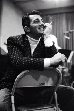 meinthefifties:  Dean Martin at a recording session, Capitol