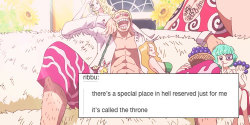 zetsuuen:  One Piece Text Post Meme feat. Doflamingo