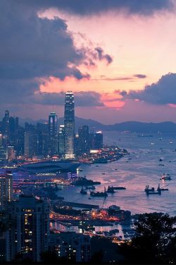 Possibly Victoria Harbor, Hong Kong (Does anyone have a citation