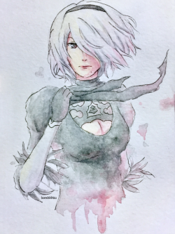 naoface: Just a quick 2B watercolour