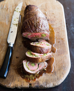 do-not-touch-my-food:  Flank Steak Stuffed with Asparagus Pesto