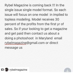 #Repost @rybelmagazine Rybel Magazine is coming back !!! In the