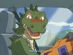 mittensmcgee:  All aboard the scalie-mobile