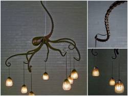 a-night-in-wonderland:  Octopus Chandelier By Daniel Hopper