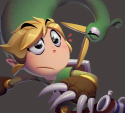 idylean: One face a day #65/365. Toon Link (Minish Cap)