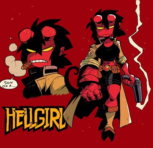 kaiyeti:  rariatoo:  my art style “Hellgirl” and “Abby”