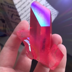 cosmicdreamclub:new hot hot pink magic aura quartz 🌺  snag