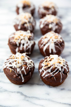 chocolateguru:    Double Chocolate Coconut Muffins