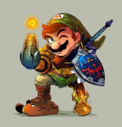 galaxynextdoor:  Nintendo mash-up by Will Overton 