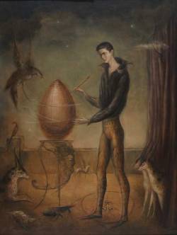 theories-of: Leonora Carrington, Quería ser pájaro, 1960. Oil