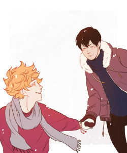 ikipin:  here’s some kagehina and kuroken to soothe your beautiful