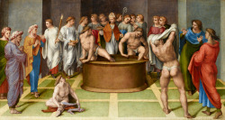 Saint Augustine Baptizing the Catechumens, by Gerolamo Genga,
