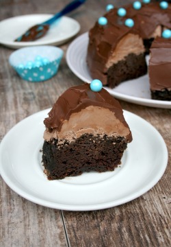 foodffs:  Chocolate Cream Filled Chocolate Bundt Cake Really