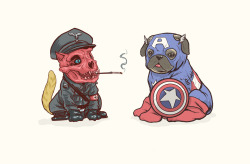 nerdsandgamersftw:  Dogs of the Marvel Universe By  Josh Lynch |