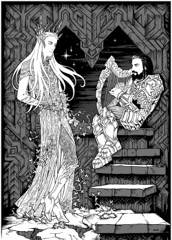mxyradisamell:  Serenade by =Candra ‘Thorin demonstrates his