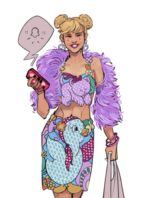 pidgeydraws:harley but wearing   moschino