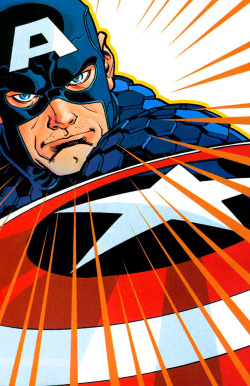comicbookartwork:  Captain America by Dave Johnson 