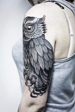 Amazing piece. #tattoo #owl #amazing